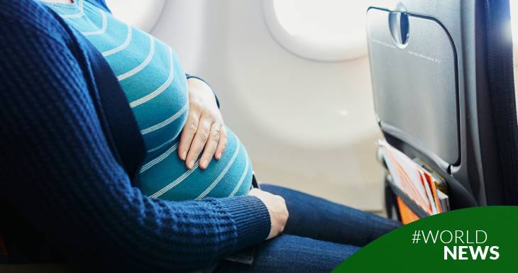 What happens to the nationality of the baby born on a plane?